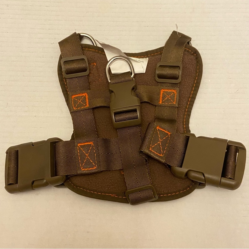 Field Trail Dog Outdoor Tactical Harness In Brown And Orange. - Picture 2 of 6
